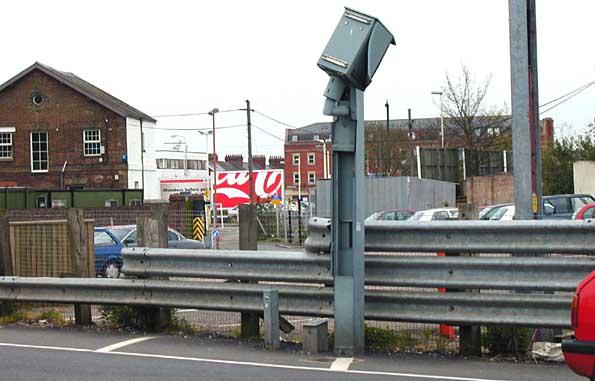 Vandalised red light Gatso
