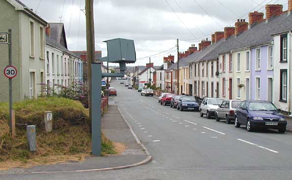Damaged Gatso in South Wales