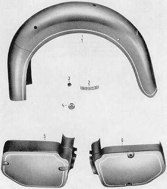 Chart 10 chassis (rear fenders, side panels)